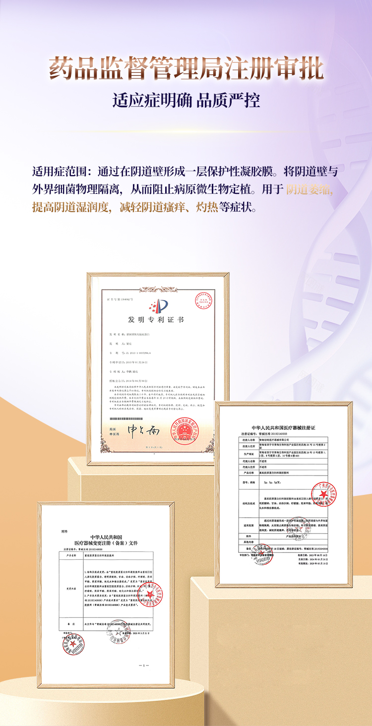 药品监督管理局注册审批相关资质证书展示